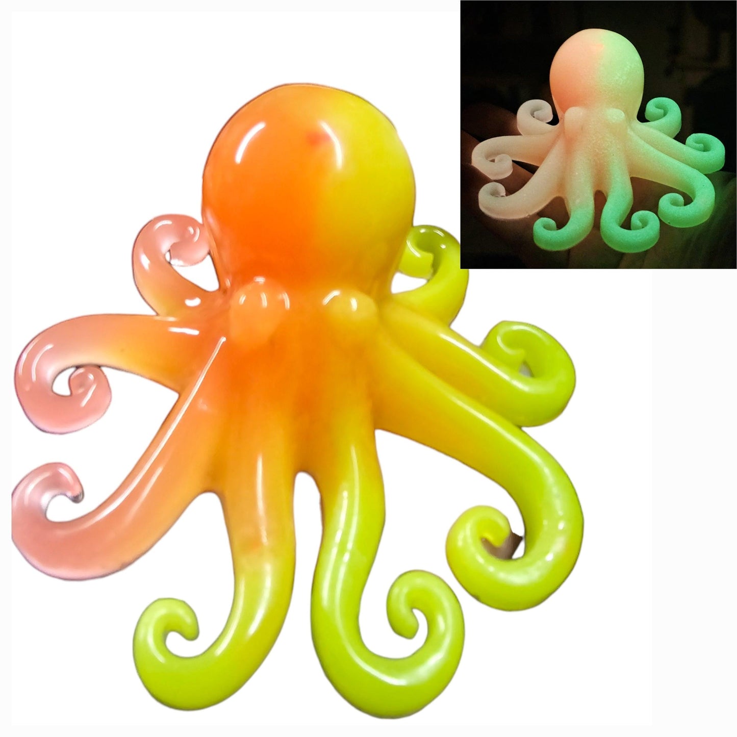 3D Glow in the Dark Octopus