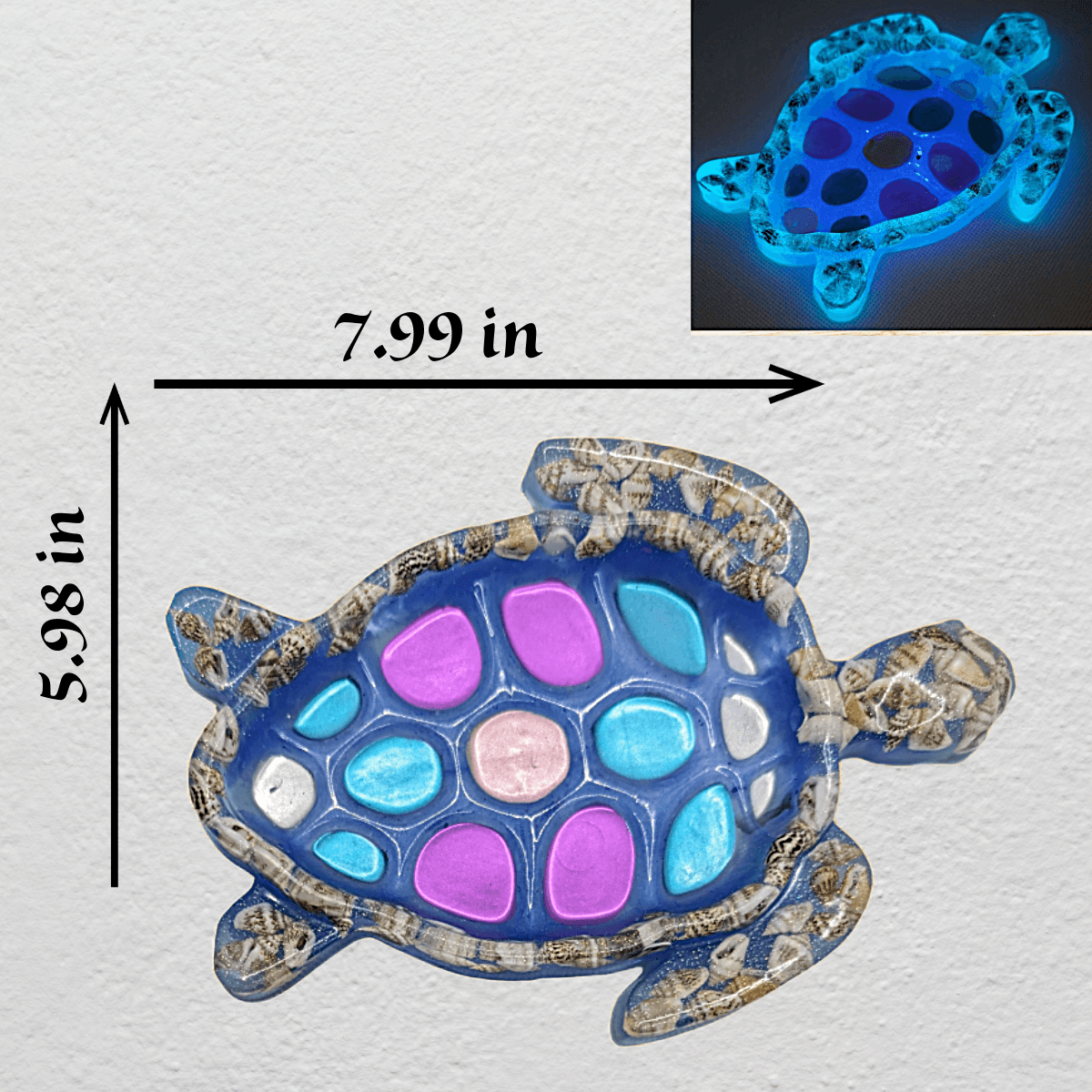 Resin Turtle Ashtray/ Trinket Dish