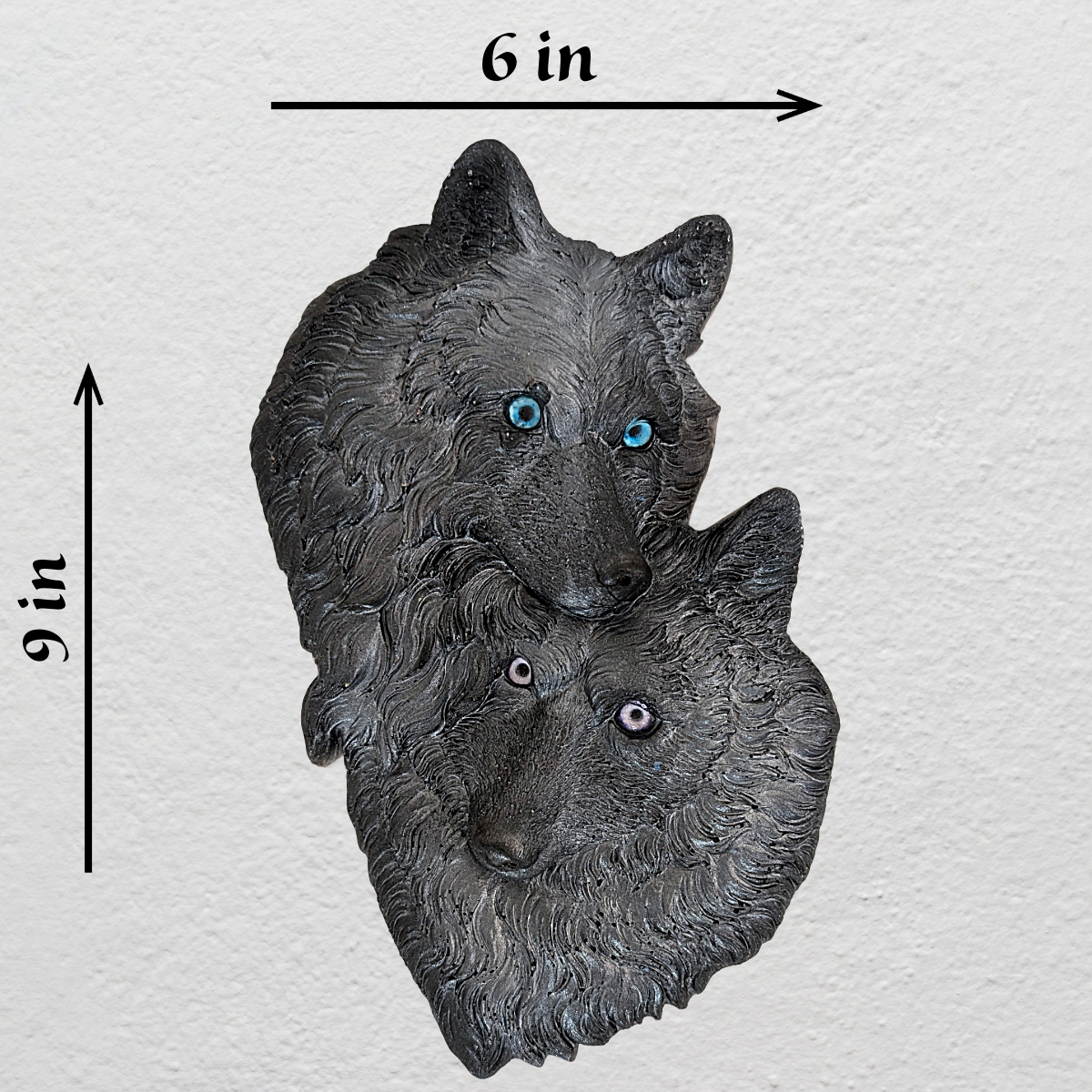 Large wolf wall decor
