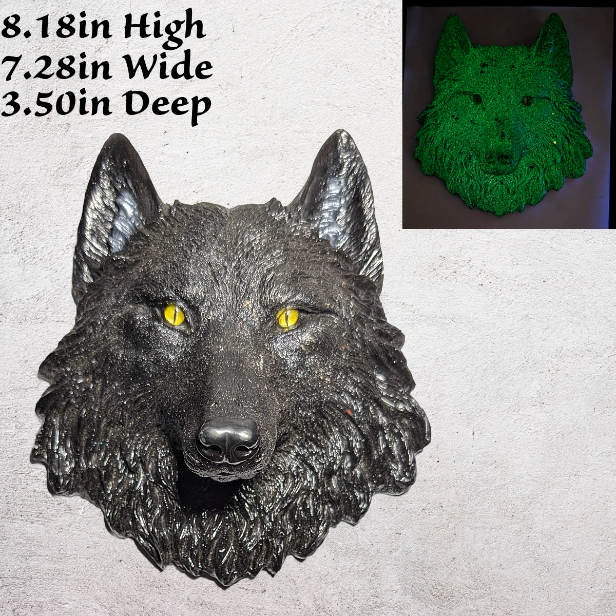 Large wolf wall decor