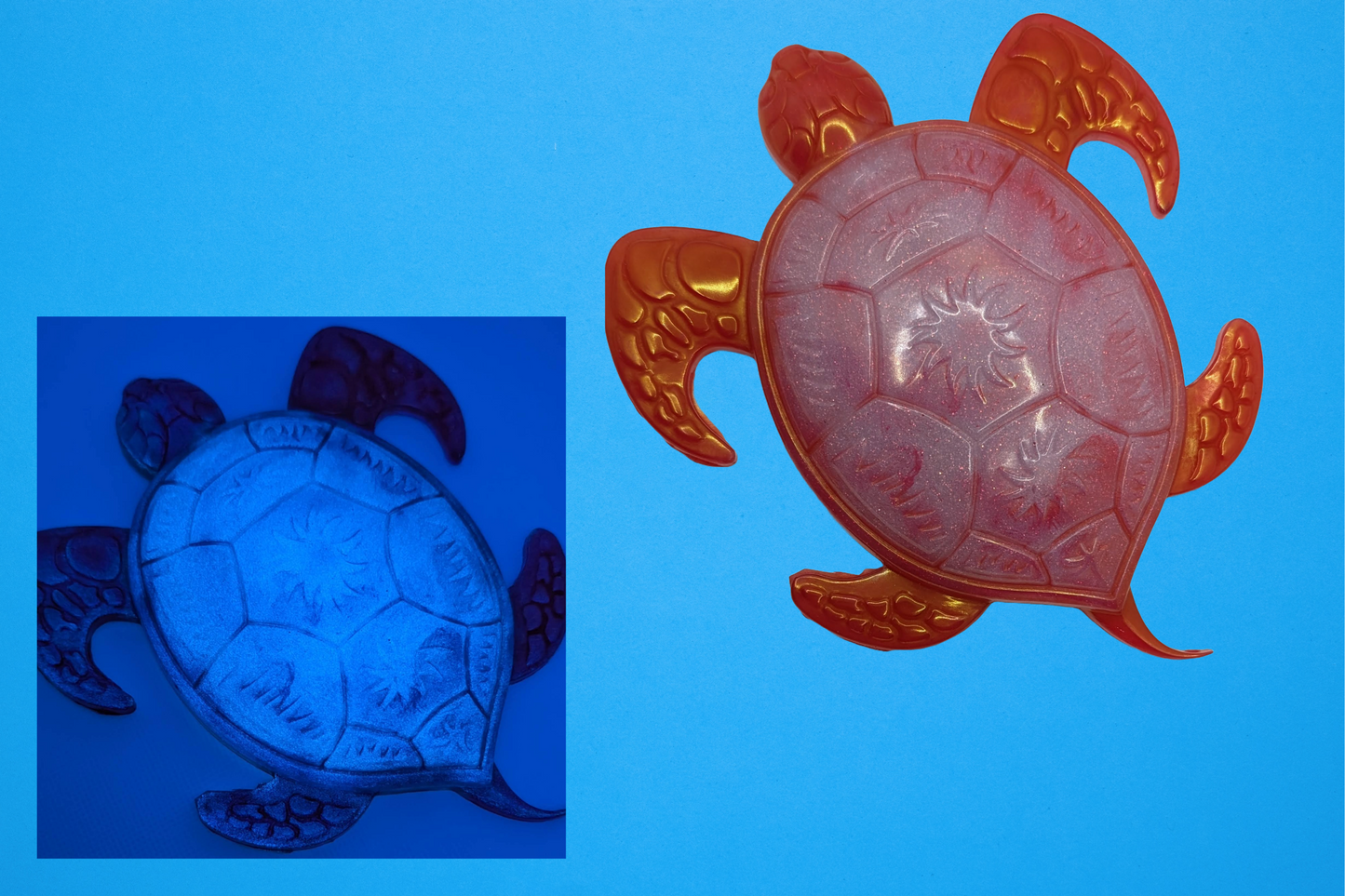 Resin Sea Turtle Glow in the Dark Statue 3D Display Piece