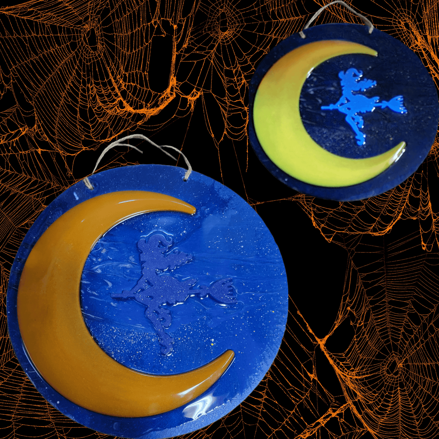 Witch on broom Wall Plaque