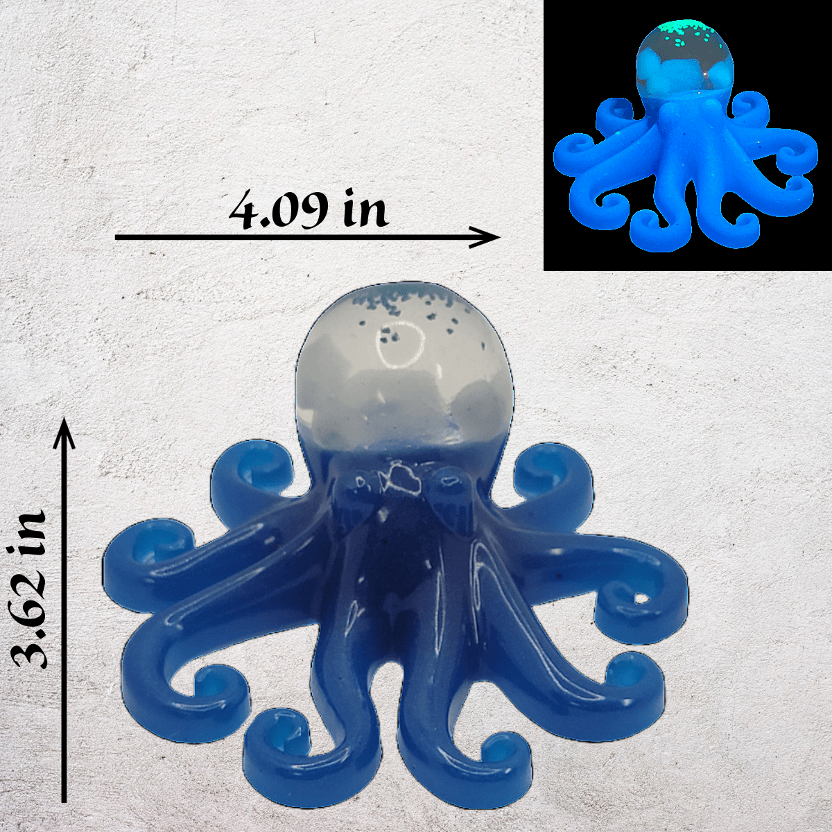 3D Glow in the Dark Octopus