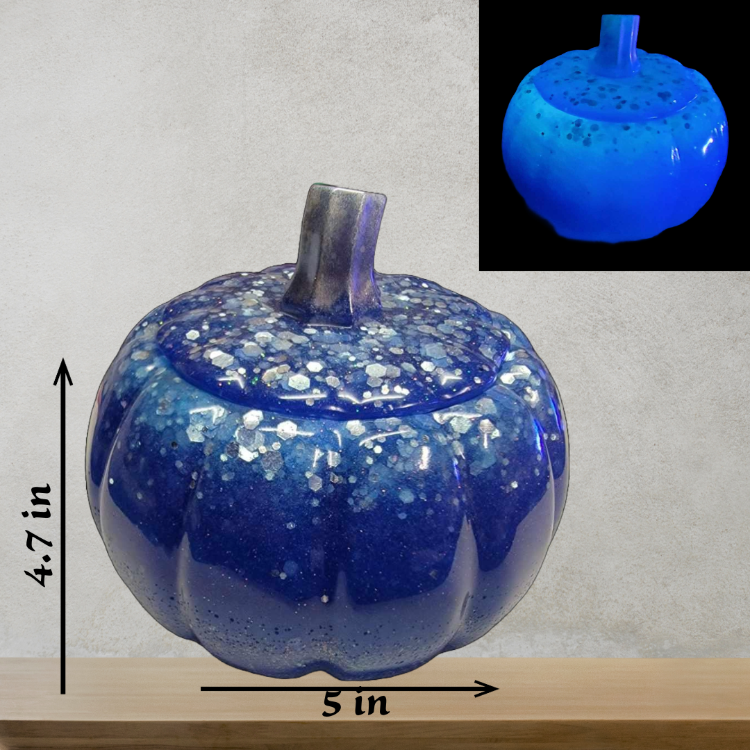 Halloween Autumn Pumpkin Jars traditional or Witch House Glow in the Dark