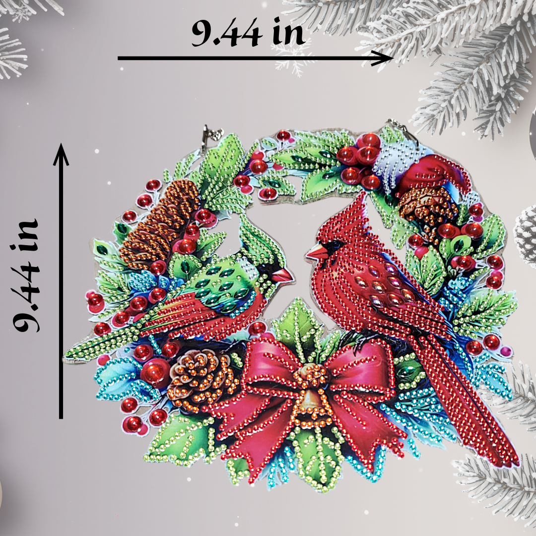 Christmas Cardinal & Owl Wall Hangings