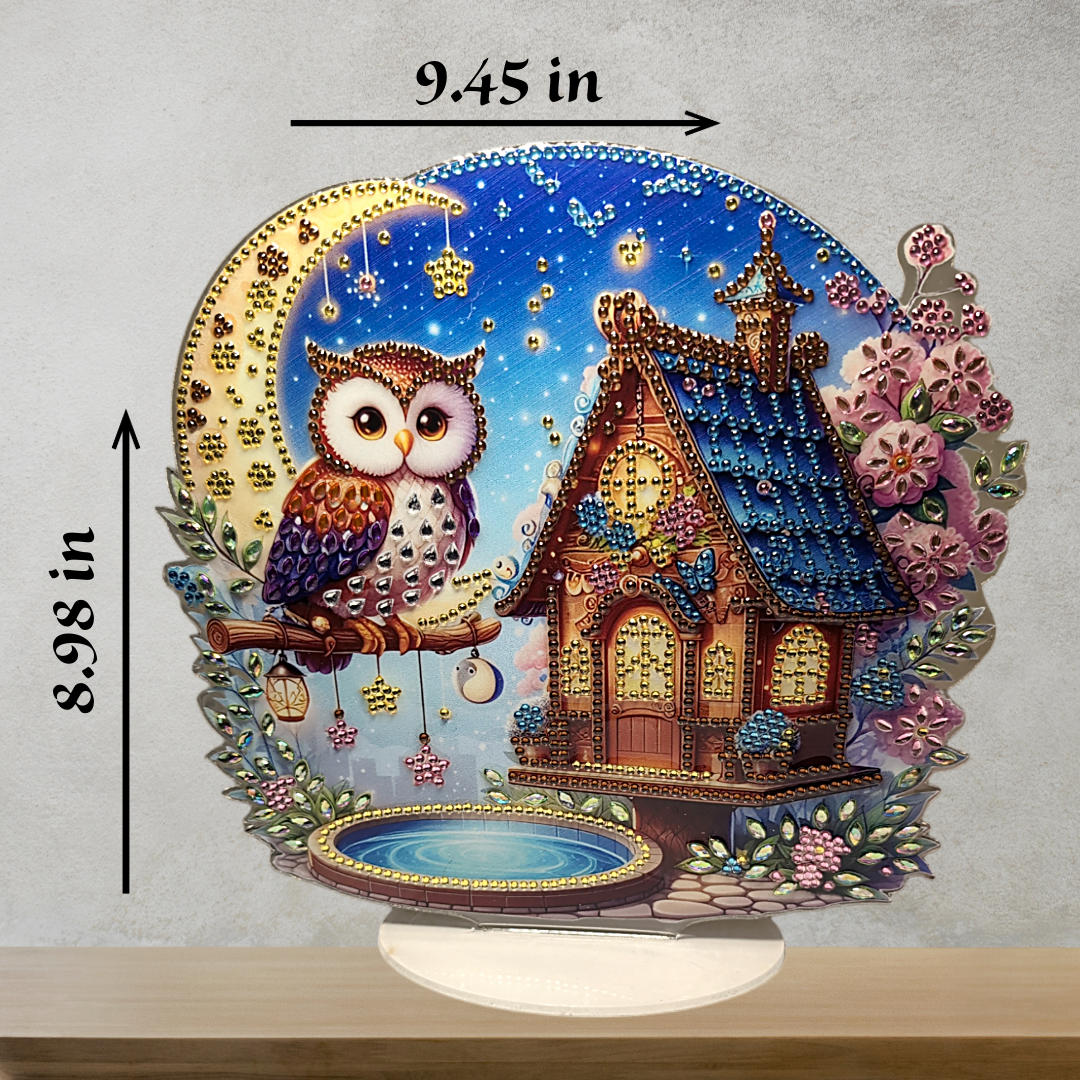 Cardinal, Hummingbird, and Owl Table Décor