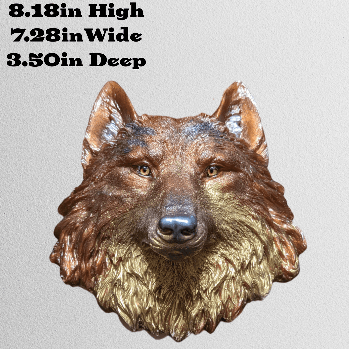 Large wolf wall decor