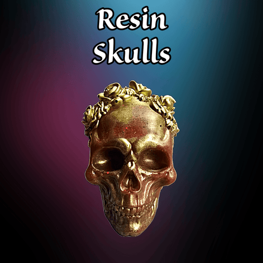 Resin skull glow in the dark