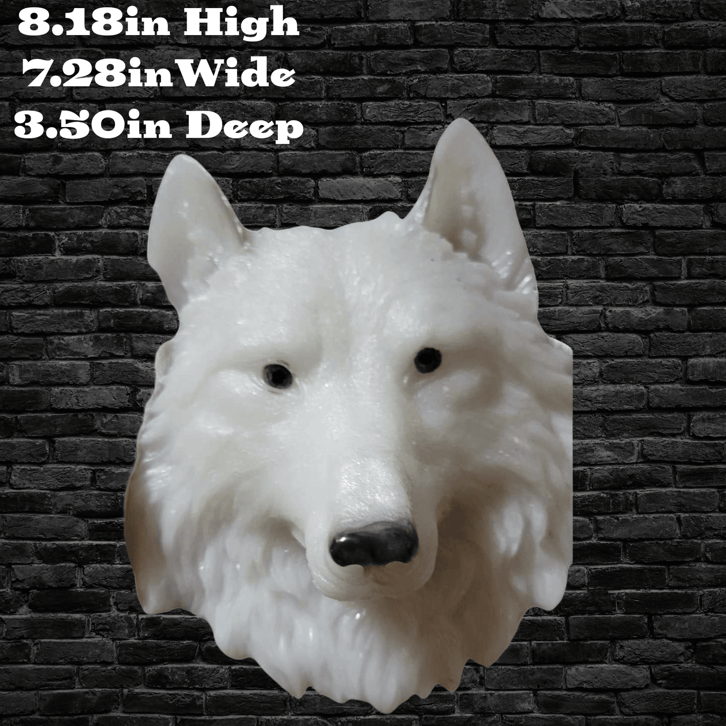 Large wolf wall decor