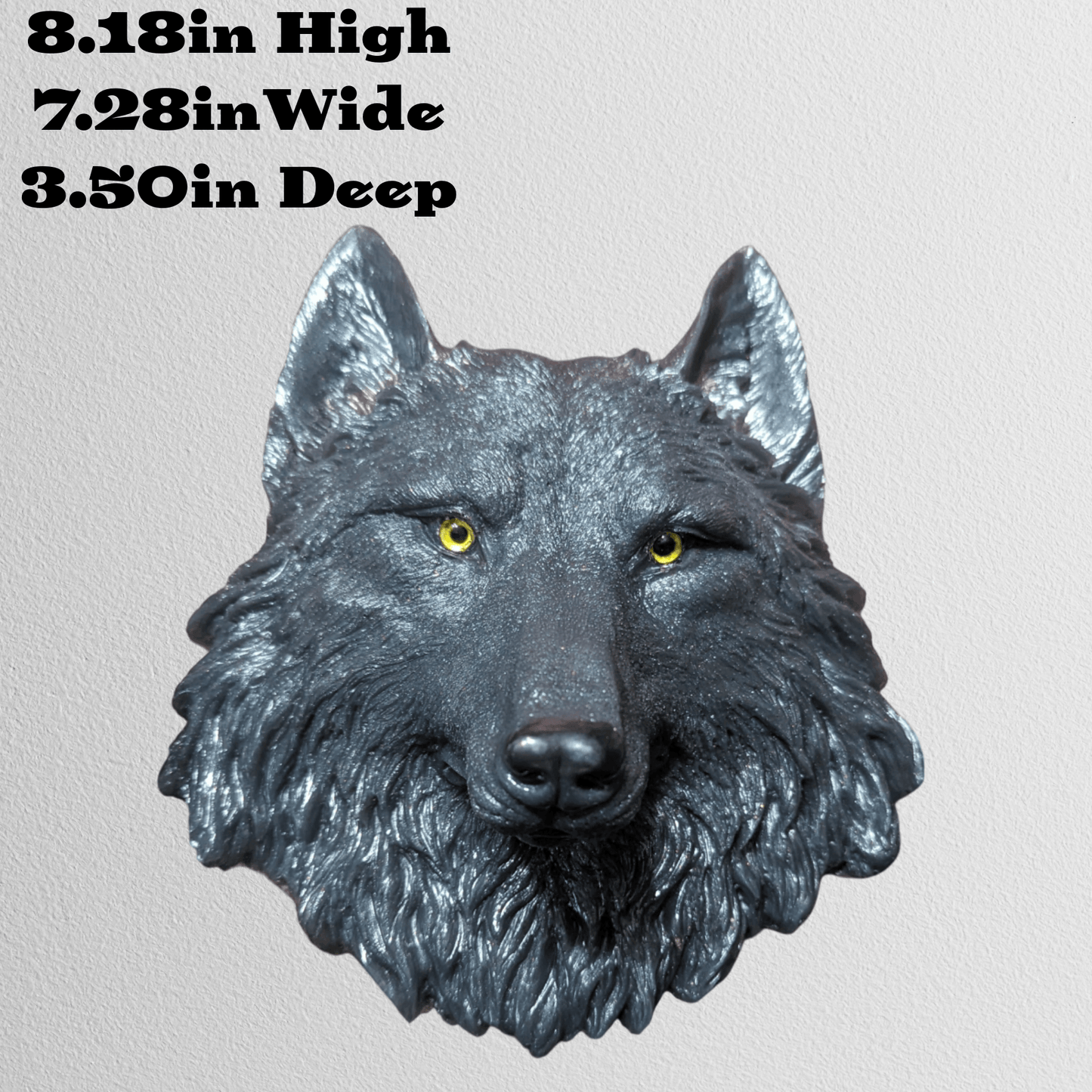 Large wolf wall decor
