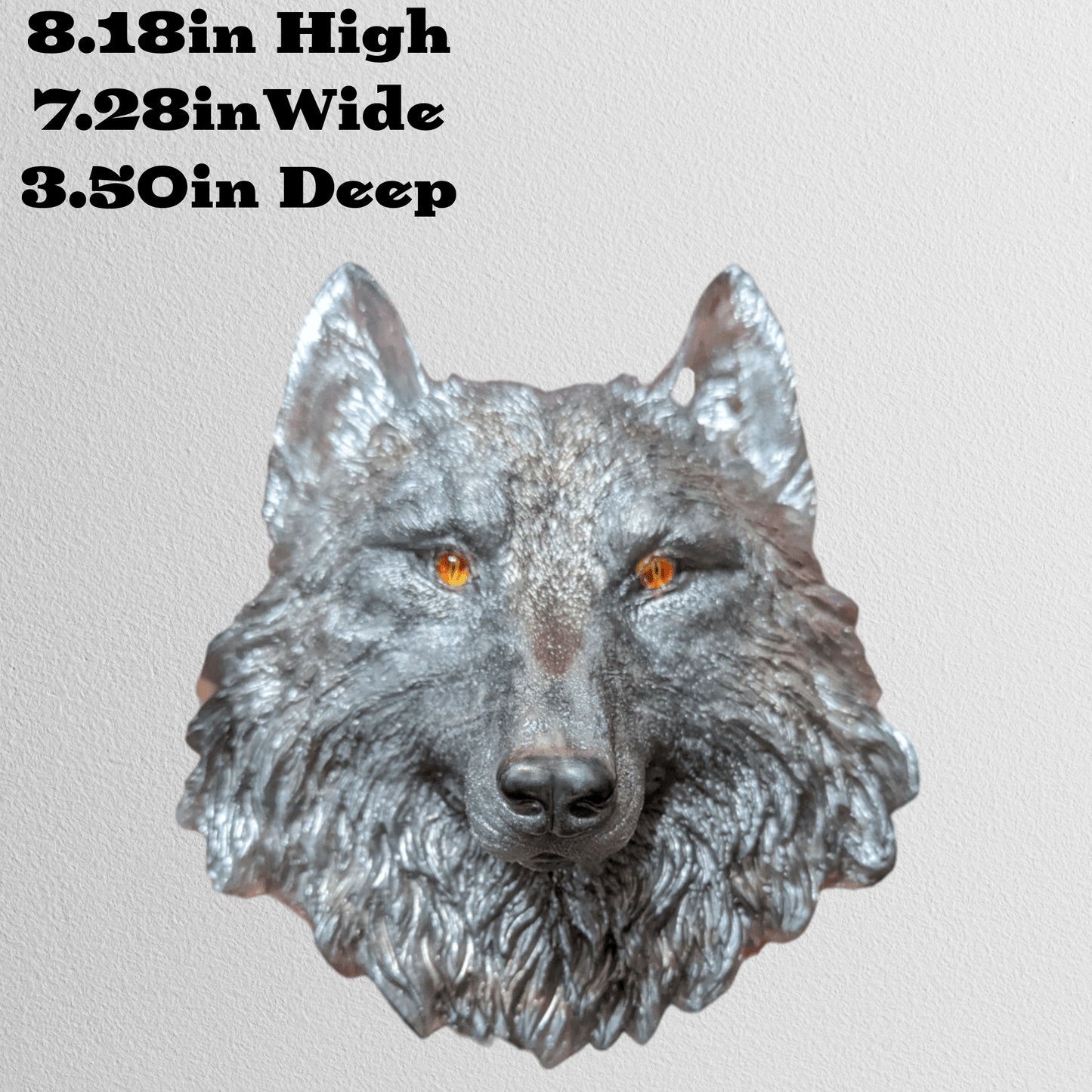 Large wolf wall decor