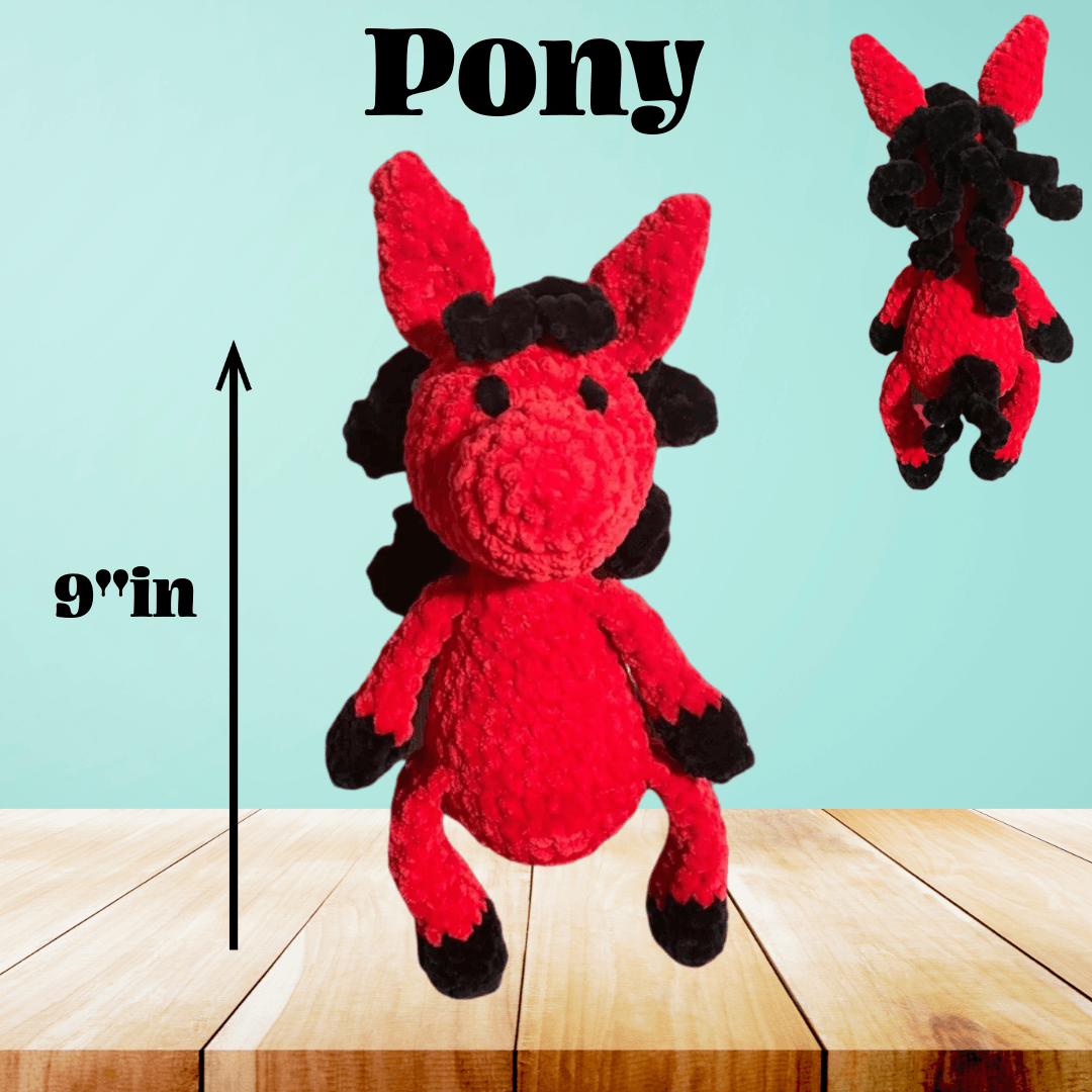 Crochet Plush Pony