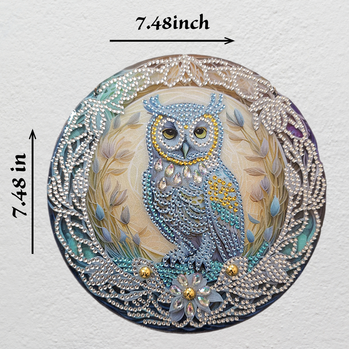 Owl Wall Hangings with Diamond Art: Handmade Decor for Your Space