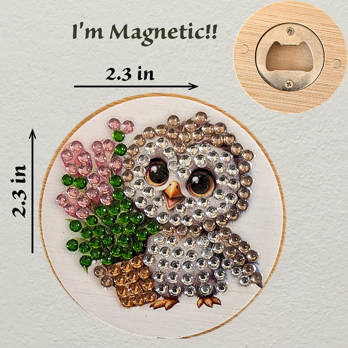 Diamond art Magnetic Bottle Openers