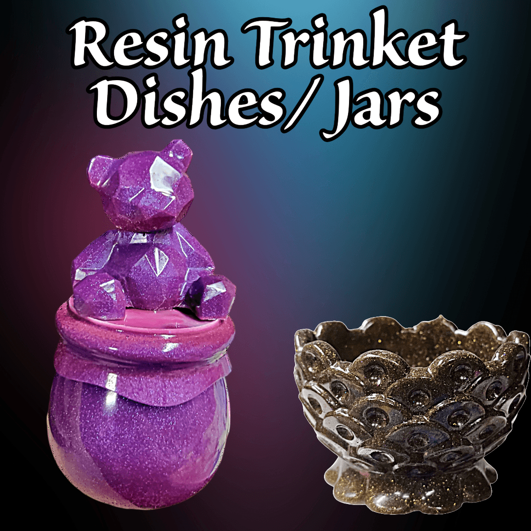 Resin Trinket dishes/ Jars