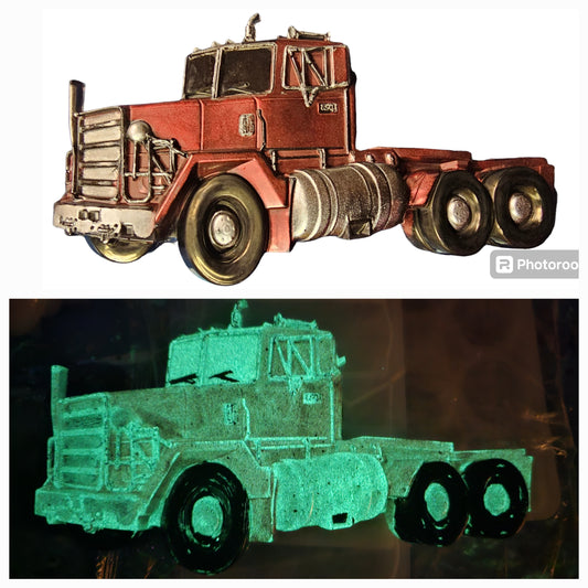 Big Rig Truck Wall Art Hanging Glow in the Dark Father's Day Gift