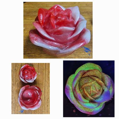 Rose Trinket Jar Glow in the Dark