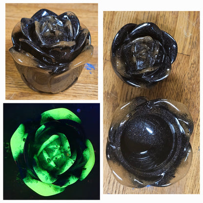 Rose Trinket Jar Glow in the Dark