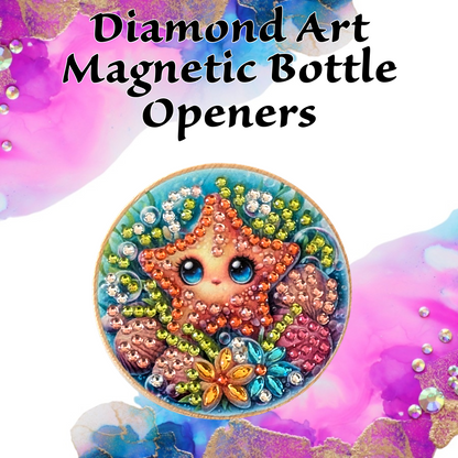 Diamond art Magnetic Bottle Openers