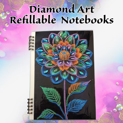 Diamond Art Refillable Notebooks