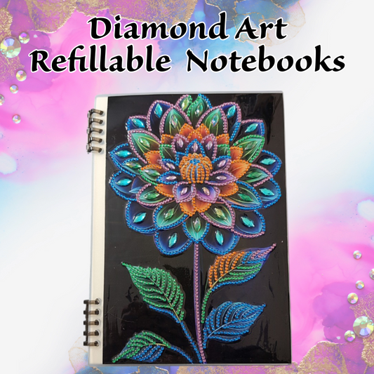 Diamond Art Refillable Notebooks