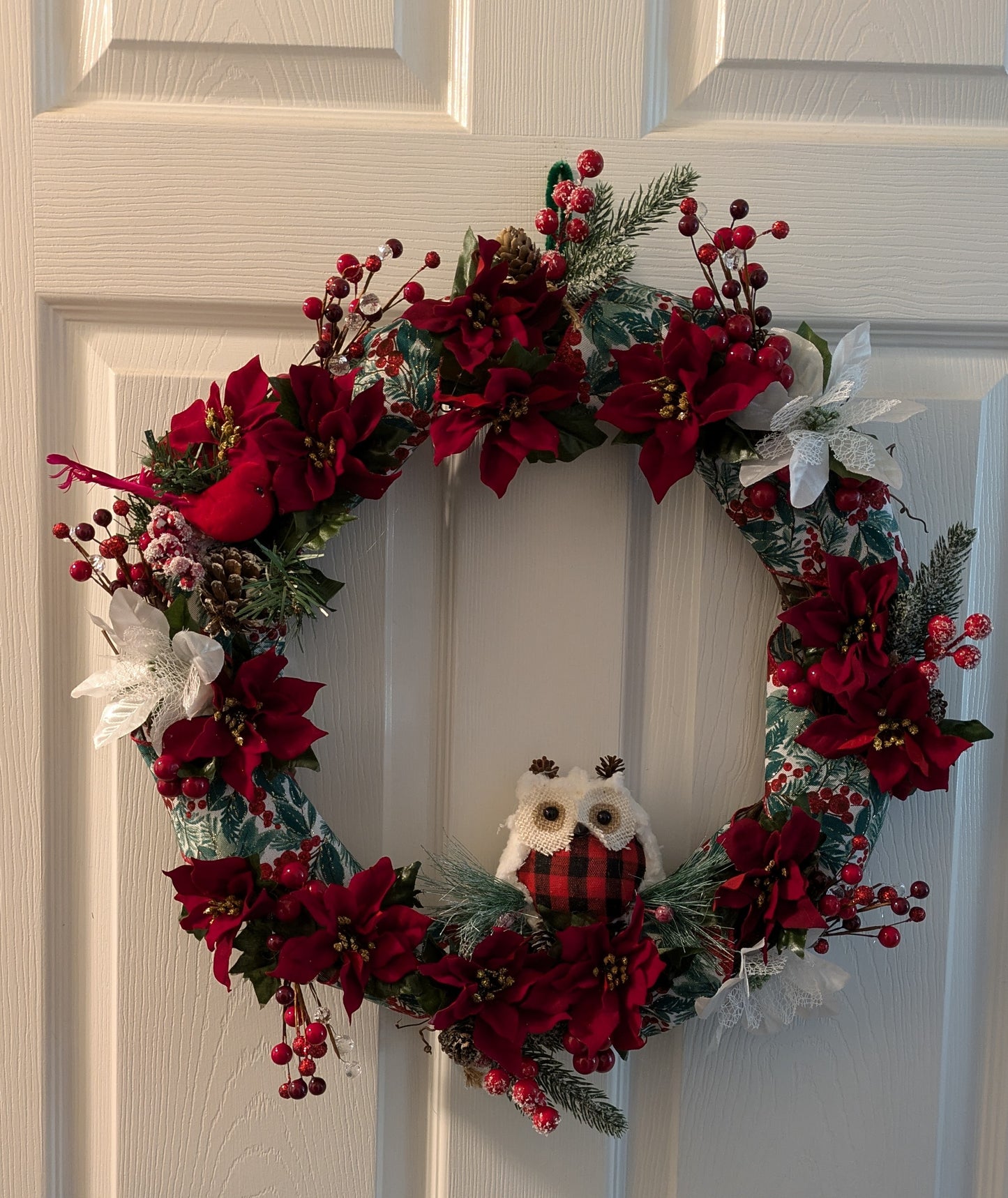 Christmas floral wreath