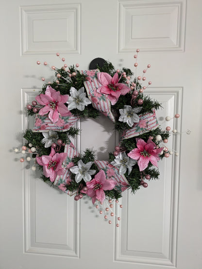 Christmas floral wreath