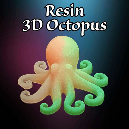 3D Glow in the Dark Octopus