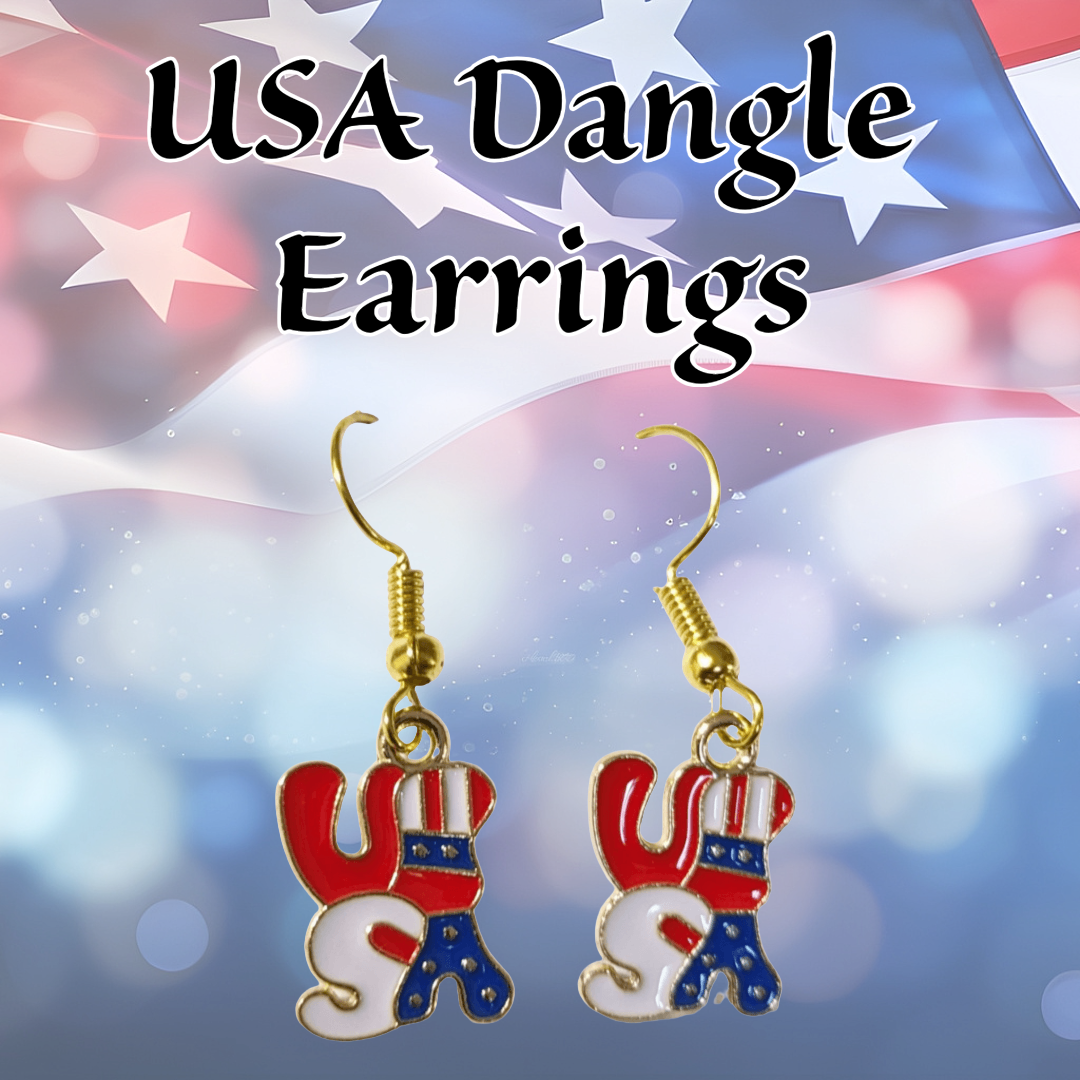 Memorial/ Independence Day earrings