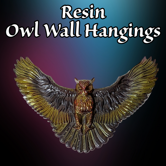 3D Owl Wall Hanging Art Glow in the Dark