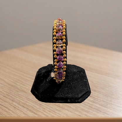 Beaded Gold Clasp Bracelets