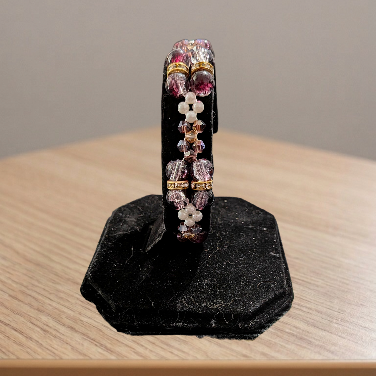 Beaded Gold Clasp Bracelets