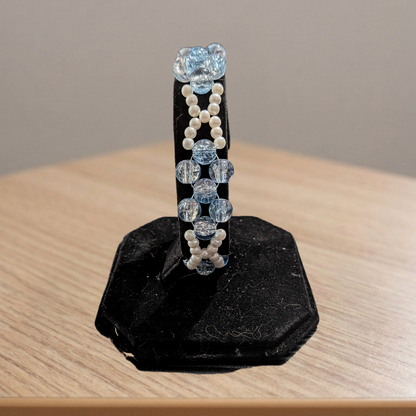 Beaded Silver Clasp Bracelets