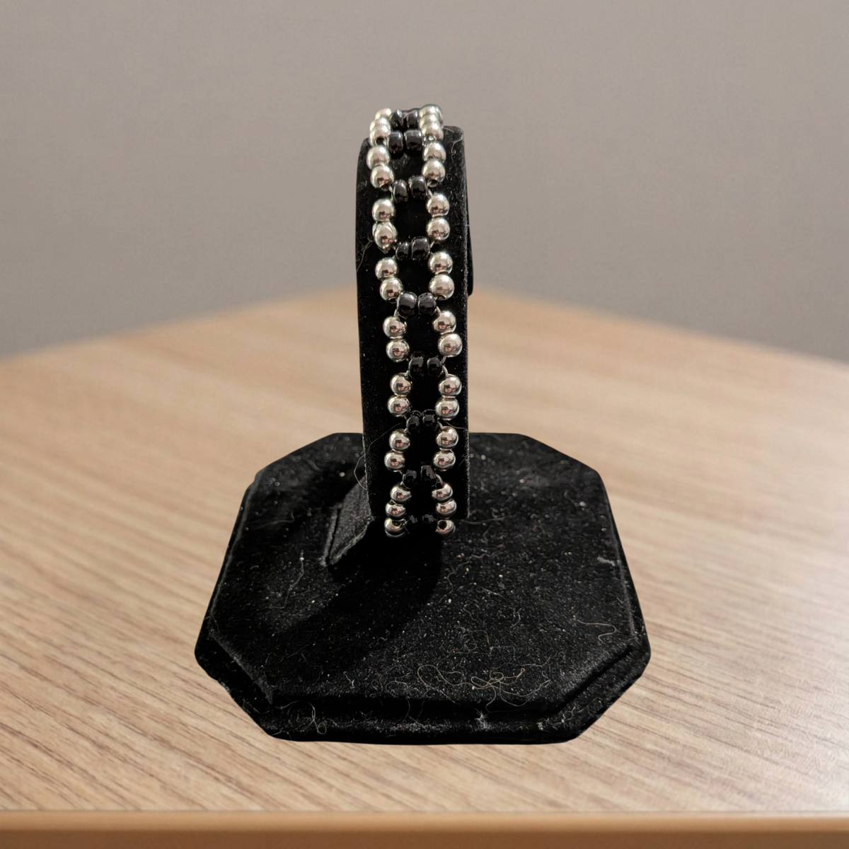 Beaded Silver Clasp Bracelets
