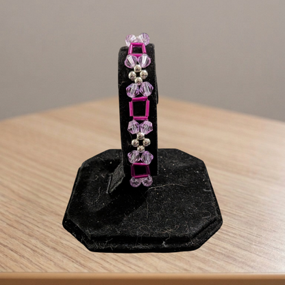 Beaded Silver Clasp Bracelets