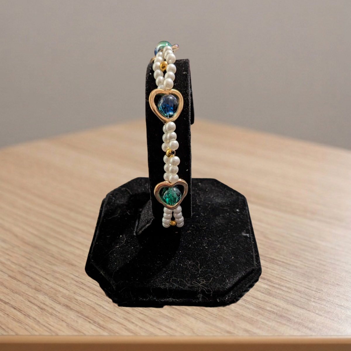 Beaded Gold Clasp Bracelets