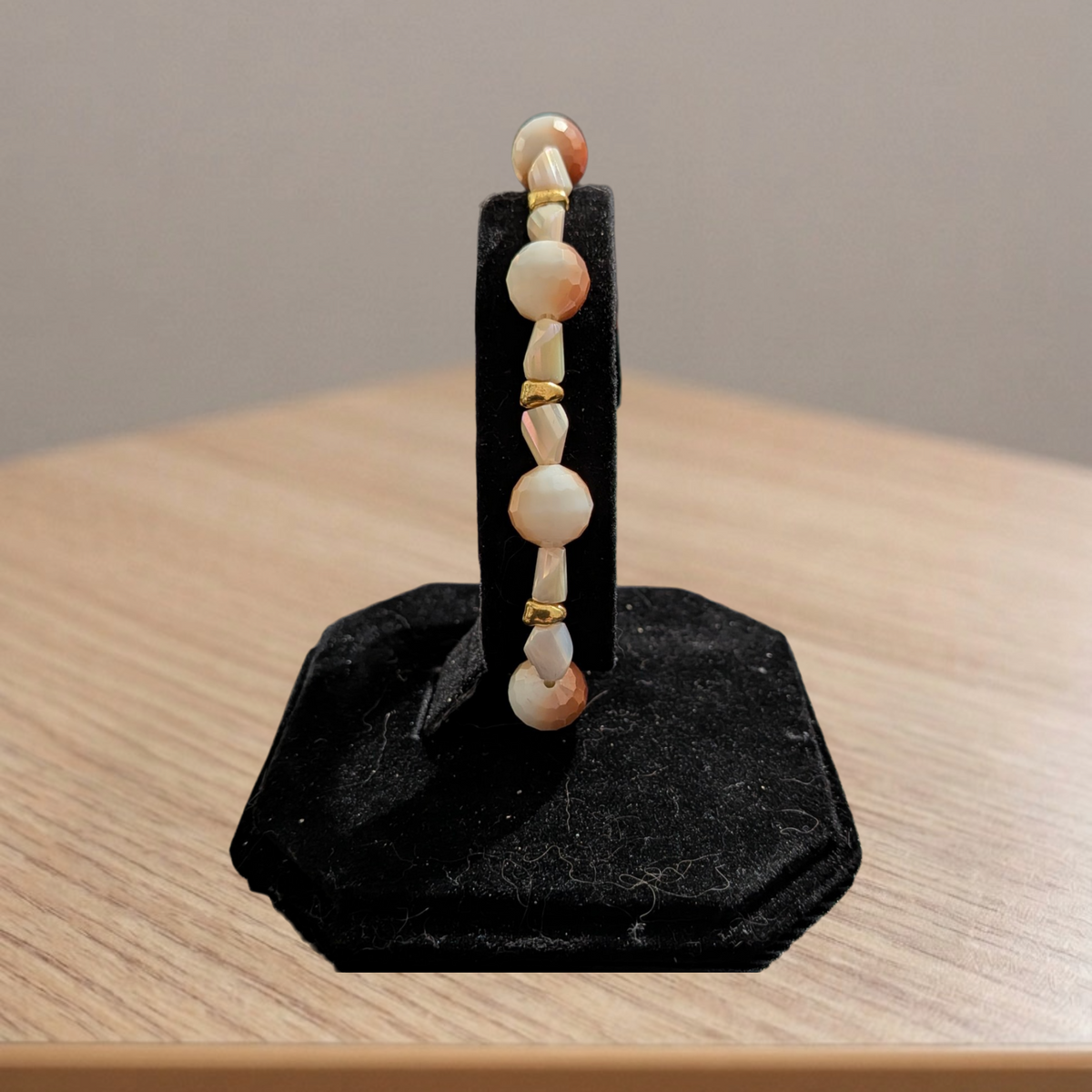 Beaded Elastic Bracelets-Orange