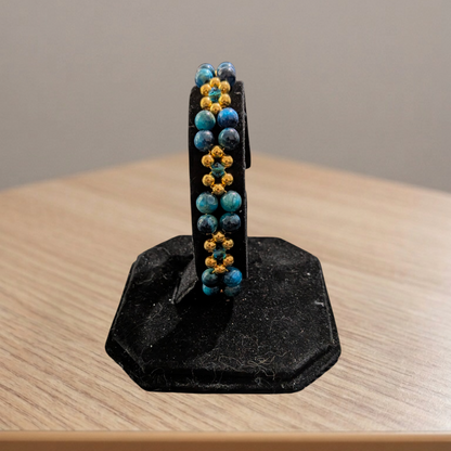 Beaded Gold Clasp Bracelets