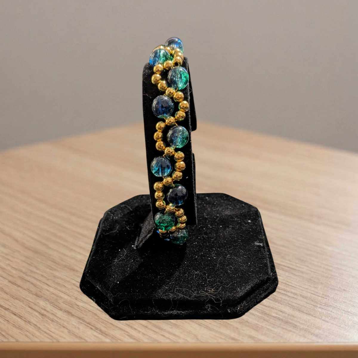 Beaded Gold Clasp Bracelets