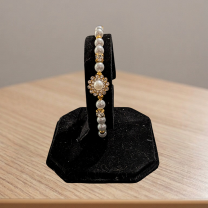 Beaded Gold Clasp Bracelets