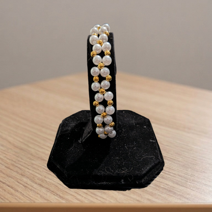 Beaded Gold Clasp Bracelets