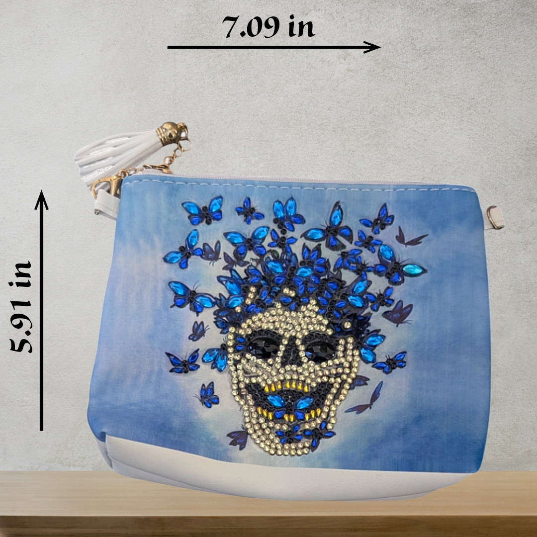 Butterflies and Flowers Crossbody Purse