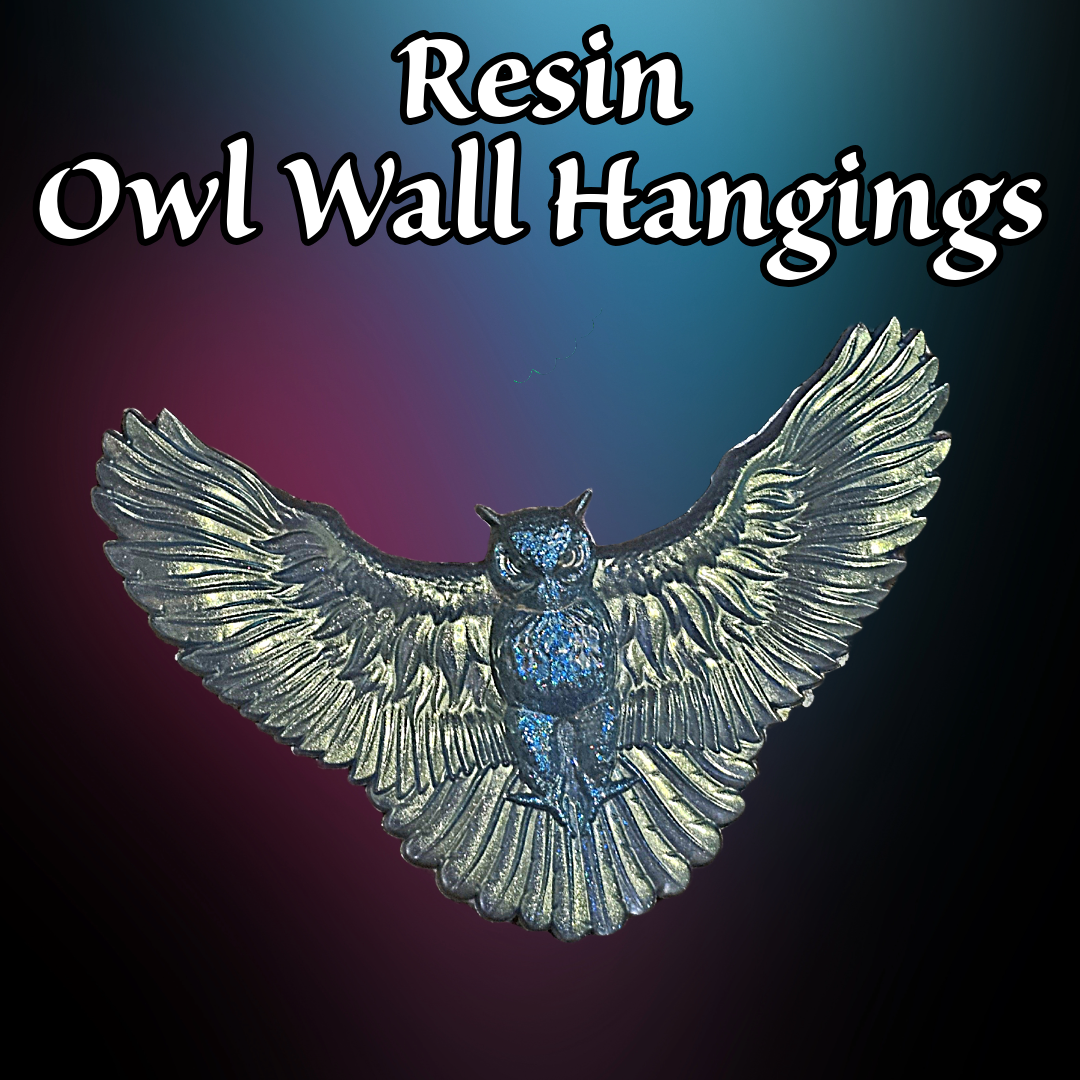 3D Owl Wall Hanging Art Glow in the Dark