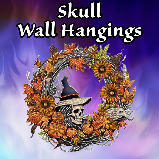 Halloween Skull Wall Hangings