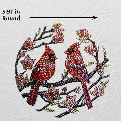 Cardinal, Hummingbird, and Owl Wall Hangings