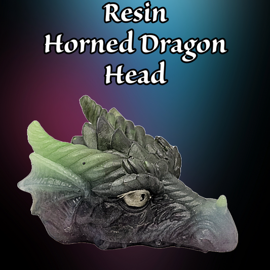 Horned Dragon Head Paperweight Decoration