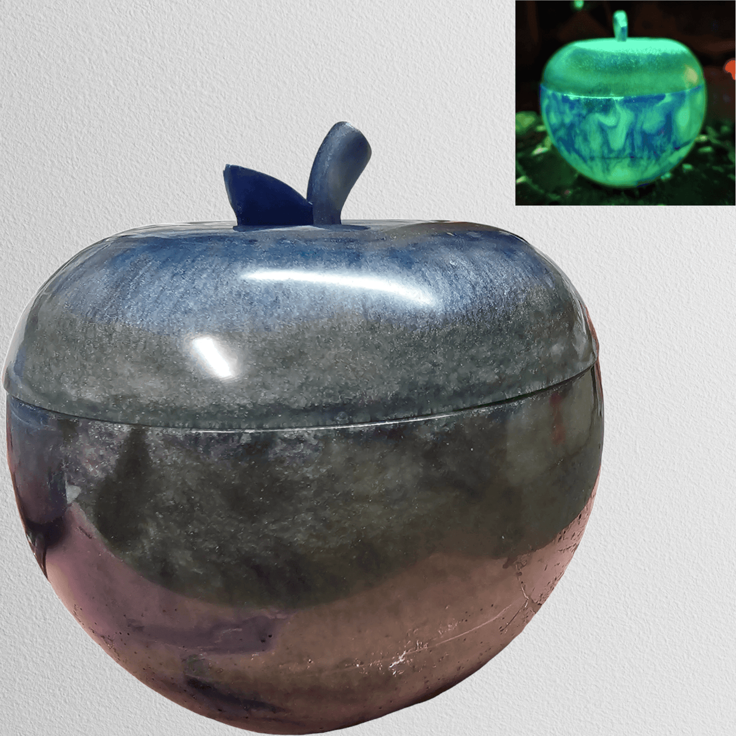 Apple Trinket Jar with Top