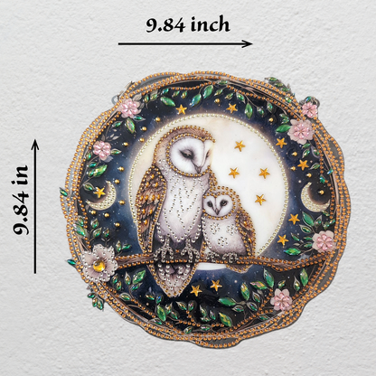 Cardinal, Hummingbird, and Owl Wall Hangings