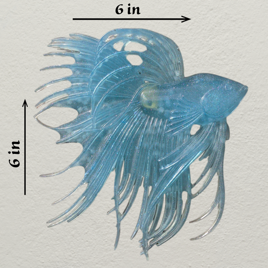 Beta Fish Wall Hanging Glow in the Dark