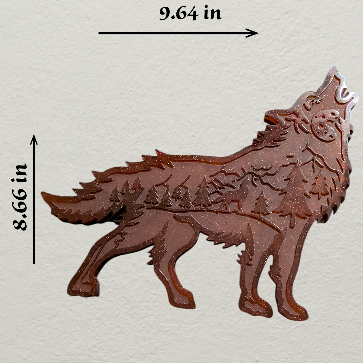 Resin Wolf Wall hanging